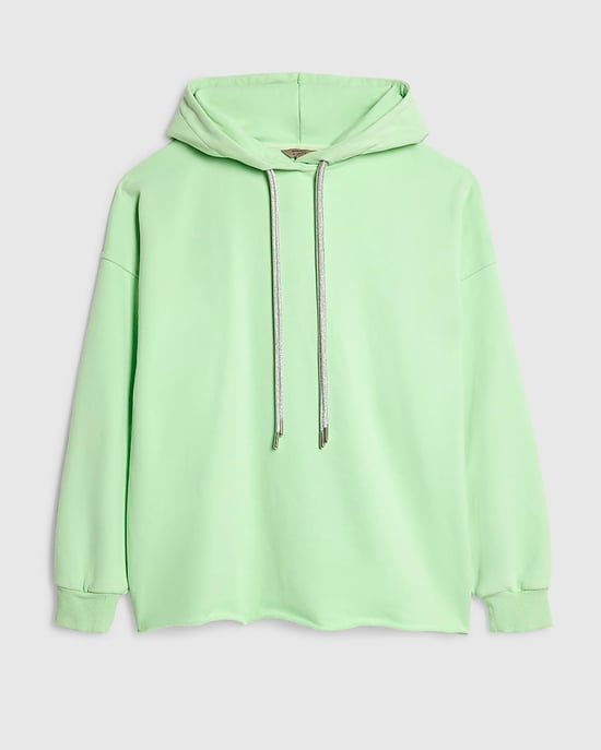 River Island Womens Hoodie Green Year Zero Embellished Cord - Image 6