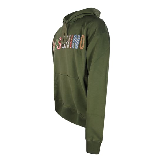 Moschino Bold Geborduurde Hoodie Met Veelkleurig Logo In Groen - Image 2