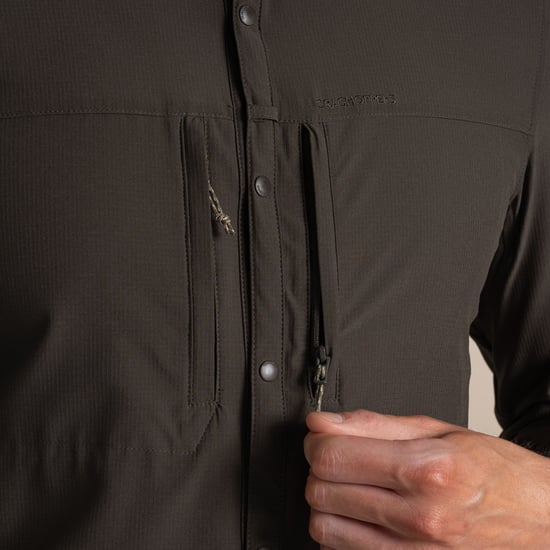 Craghoppers Heren Nosilife Shirt Met Lange Mouwen (Bosgroen) - Image 4