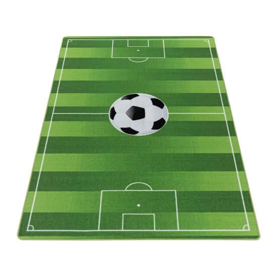 Muratap Play vloerkleed kinderkamer voetbal laagpolig 80x120 cm - Image 3