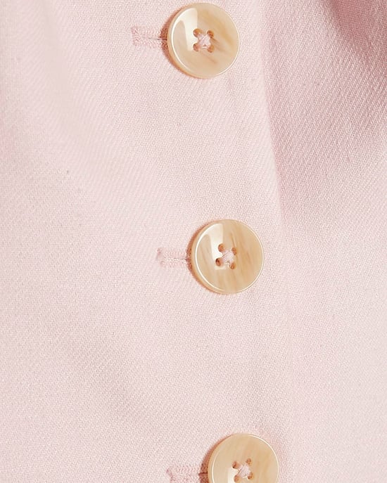 River Island Womens Waistcoat Pink Longline Sleeveless Button - Image 5