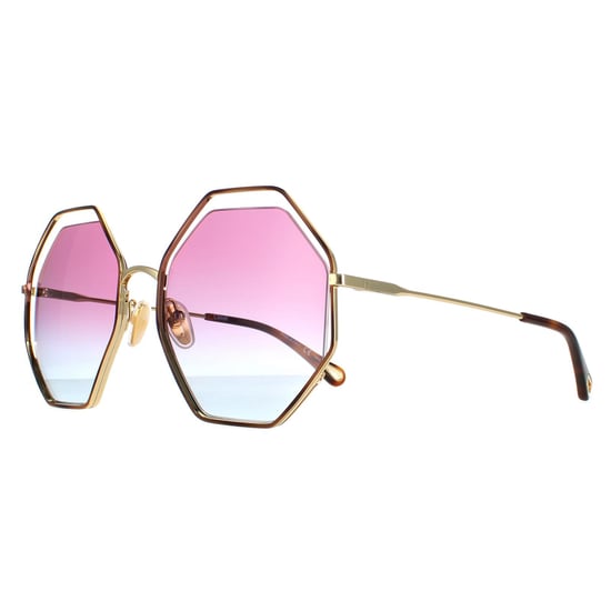 Chloe Round Womens Gold Violet Blue Gradient CH0045S - Image 2