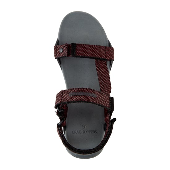 Craghoppers Mens Locke Sandals (Dark Grey/Pompeian Red) - Image 3