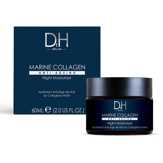 Dr H Marine Collagen Anti-Ageing Night Moisturiser 60ml for Fine Lines, Wrinkles, Loss of Firmness - Image 1