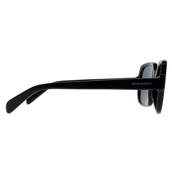 Emporio Armani Square Womens Shiny Black Dark Grey EA4195 - Image 4