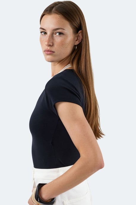 V-hals Modal Katoenmix Blouse - Image 2