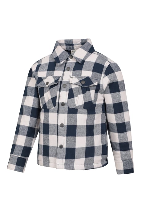 'Orion' Kids Shacket with Front Pockets Cosy Everyday Jacket Navy - Image 4