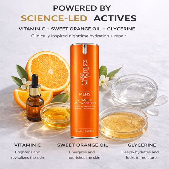 skinChemists Anti-aging nachtcrème met vitamine C voor mannen, 50 ml - Image 3