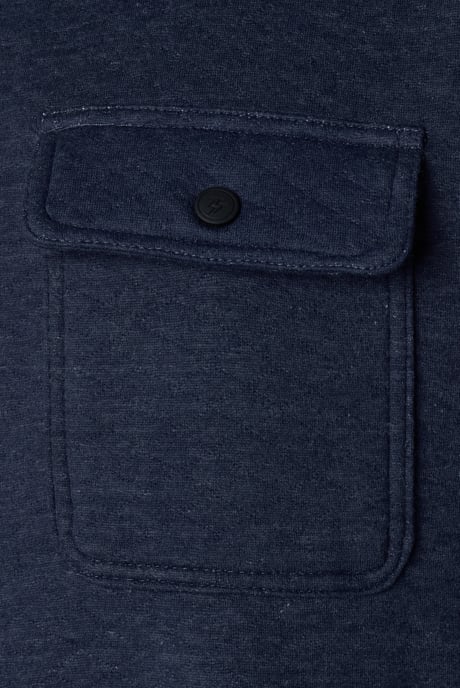 Virgil Quilted Overshirt in Blue - Image 4