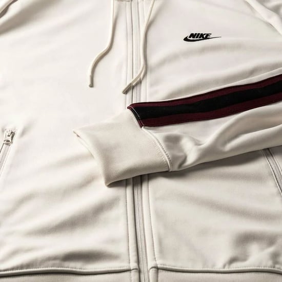 Nike Mens Cream Poly Hooded Tracksuit - Image 4
