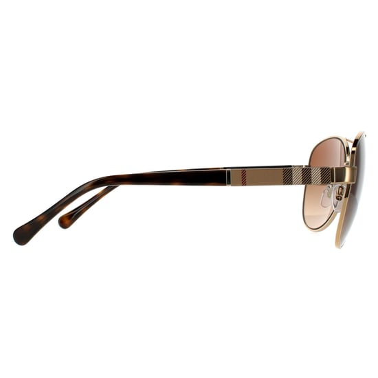 Burberry Aviator Womens Gold Brown Brown Gradient Sunglasses - Image 4