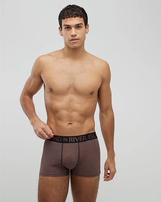 River Island Mens Trunks Black RR Print Metallic 5 Pack Underwear - Image 3