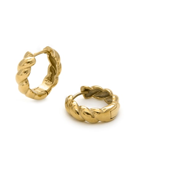 Luxenter Caiki örhängen i 18K gult guld - Image 6