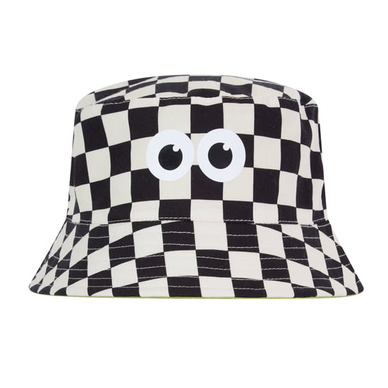 Balkhi Kids Shaun the Sheep Bucket Hat - Black White Checkerboard - Image 5