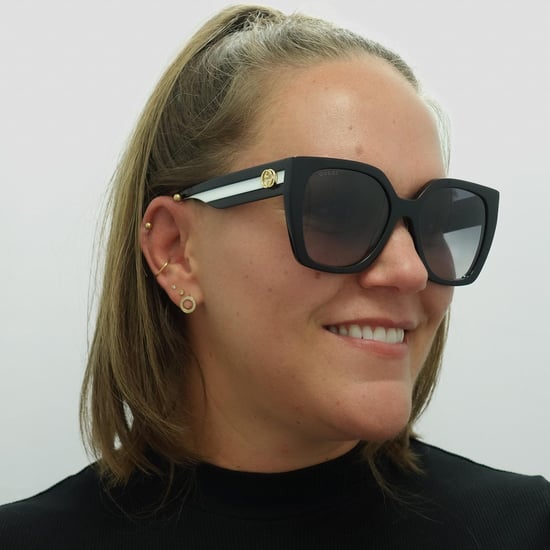Gucci Square Womens Black Grey Gradient GG1300S - Image 5