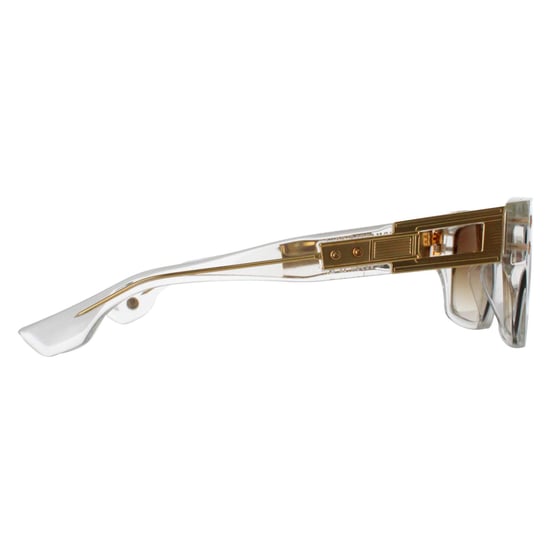 Dita Rectangle Unisex Crystal Clear Yellow Gold Dark Brown to Clear Gradient Grandmaster Seven - Image 4