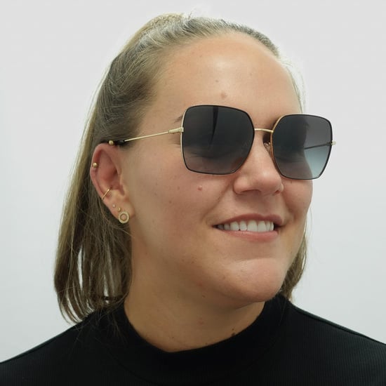 Dolce & Gabbana Square Womens Black Gold Black Grey Gradient Sunglasses - Image 5