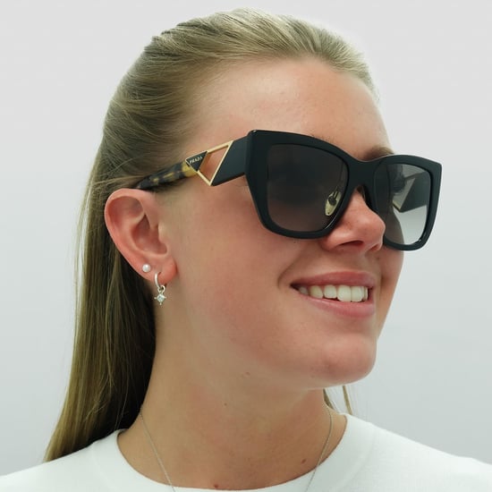 Prada Square Womens Black and Tortoise Grey Gradient PR21YS - Image 5
