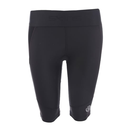 Women's Skins Series 3 Skinny Fit Geometric Shorts in Black - Image 1