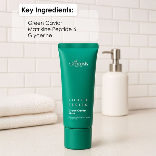 skinChemists Green Caviar Anti-Ageing Mask 50ml for Fine Lines, Wrinkles, Dryness - Image 3