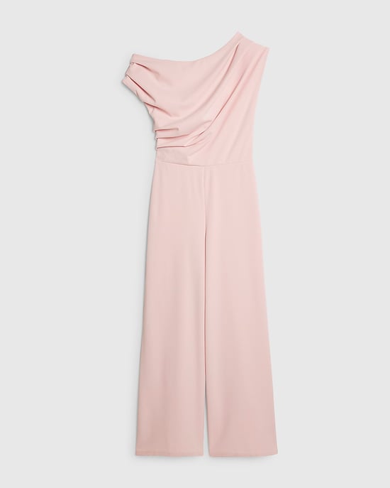 River Island Womens Jumpsuit Pink Asymmetric neck Drape Sleeveless - Image 6