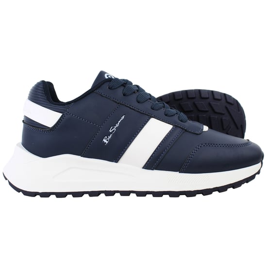 Ben Sherman Jackman Retro Mens Navy Trainers - Image 4