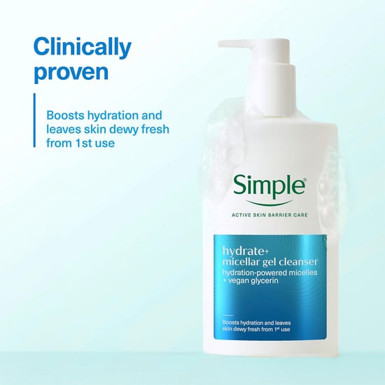 Simple Hydrate+ Micellar Cleanser Gentle Refreshing Face Wash 240ml, 3 Pack - Image 4