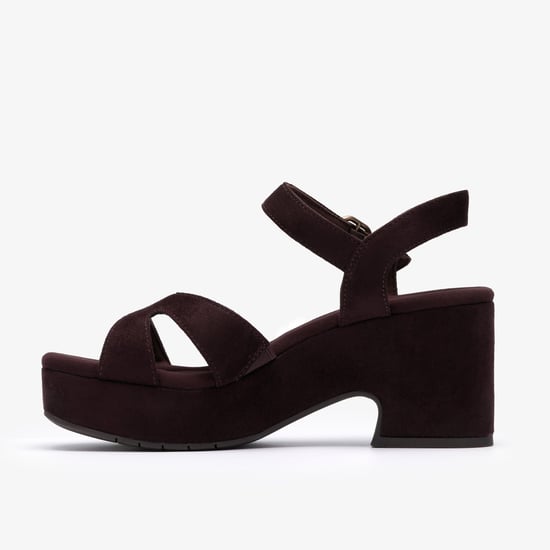 Nerisa Twist Dark Brown Sandals - Image 2
