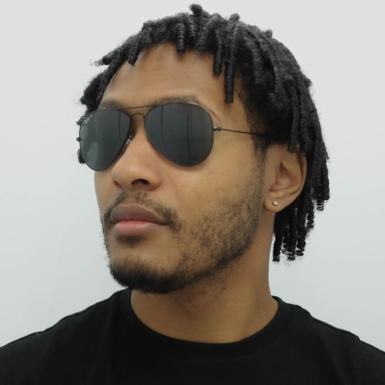 Ray-Ban Aviator Unisex Polished Black/Black Polarized Aviator 3025 Sunglasses - Image 5