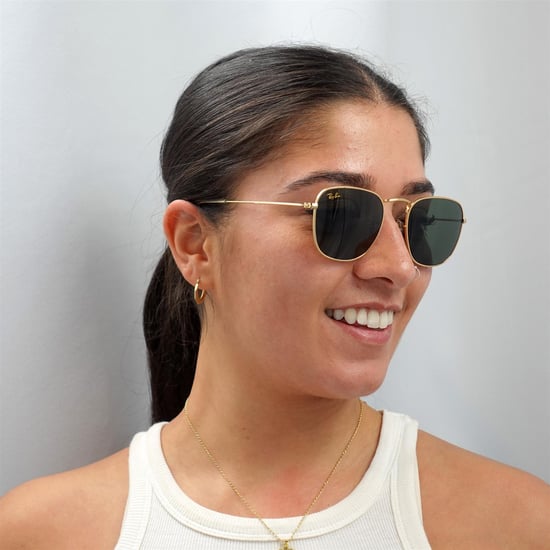 Ray-Ban Zonnebril Frank Legend RB3857 919631 Goud Groen G-15 - Image 4