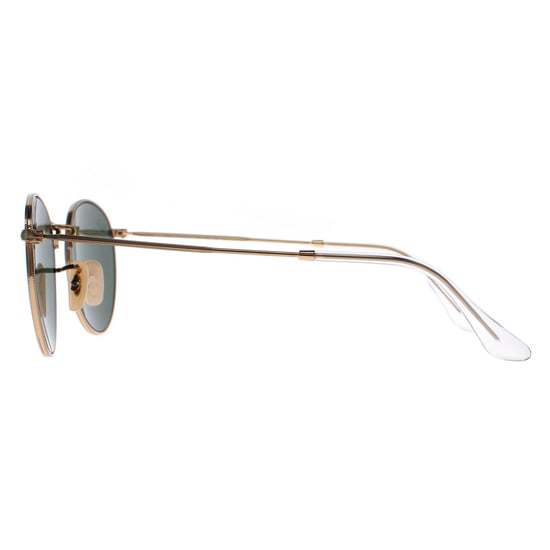 Ray-Ban Runda Unisex Guld Gröna Solglasögon RB3447 Rund Metall - Image 3