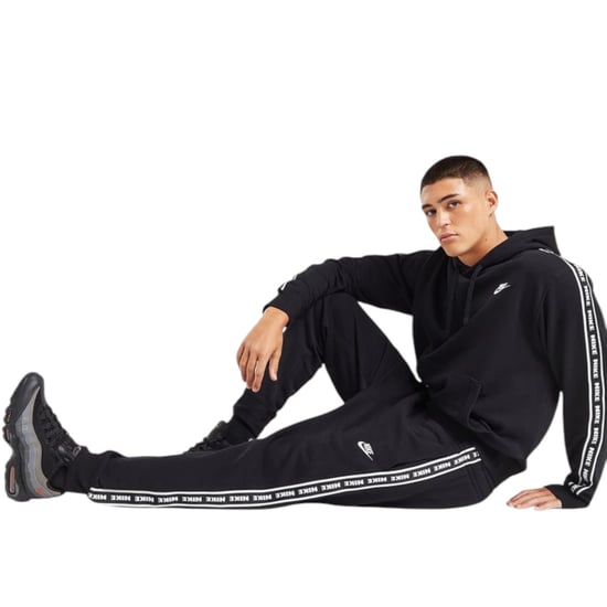 Nike Aries Club Tape Mens Pullover Hoodie In Black - Image 6