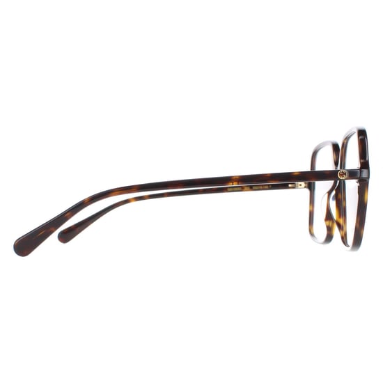 Gucci Square Womens Dark Havana Glasses - Image 4