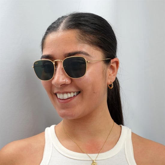 Ray-Ban Zonnebril Frank Legend RB3857 919631 Goud Groen G-15 - Image 5