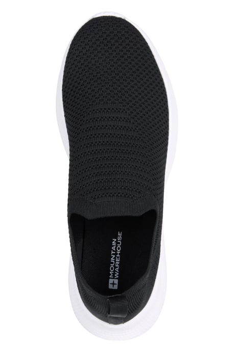 'Glade' Women's Slip On Comfort Shoes Casual Lightweight Breathable Trainers Black - Image 5
