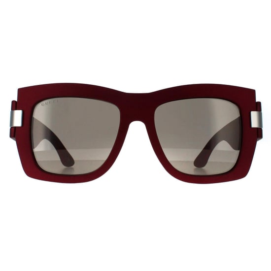 Gucci Vierkant Dames Rood met Zilvergrijs met Licht Zilver Spiegel GG1688S - Image 1