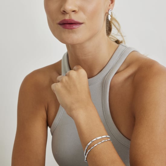 Luxenter kinusi bracelet in 925 sterling silver and shiny rhodium-plated zirconia finish - Image 2