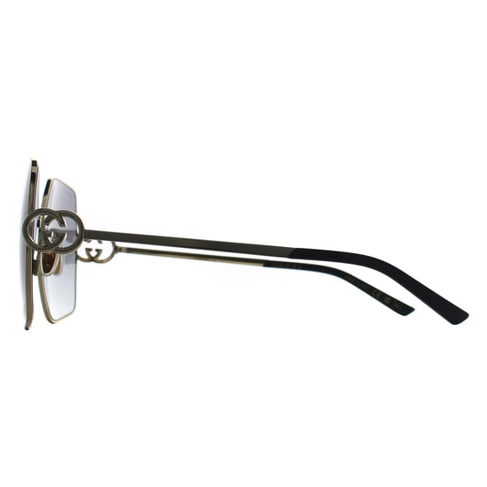 Gucci Square Womens Gold Grey Gradient GG2163S - Image 3