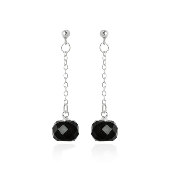 Luxenter kiarik earrings made of 925 sterling silver and onyx rhodium plated finish - Image 1
