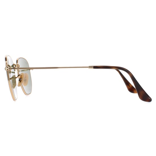Ray-Ban Zonnebril Hexagonal 3548N 001/9O Goud Light Blauw Verloop Mirror - Image 3