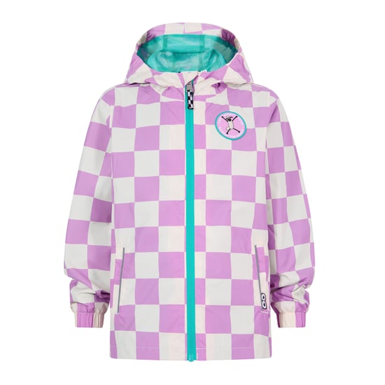 Cohampshire Kids Shaun the Sheep Waterproof Jacket - Lilac Haze/White Checkerboard - Image 5