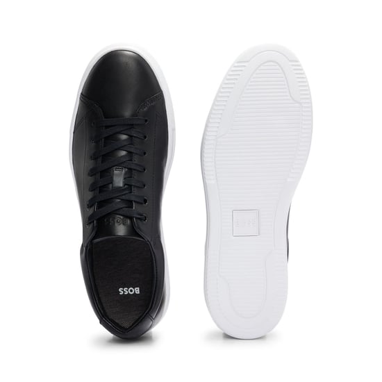 Men's Boss Enlight Tennis Trainers in Black - Image 3