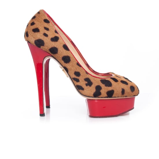 Charlotte Olympia leopardmönstrade Polly-pumps i ponnyskinn. - Image 5