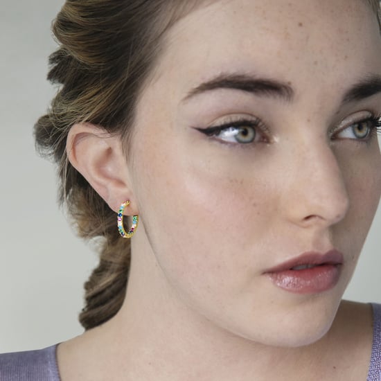 Luxenter Azarlo-örhängen i 925 sterlingsilver och flerfärgade zirkoner med 18 karats gulguldplätering - Image 5