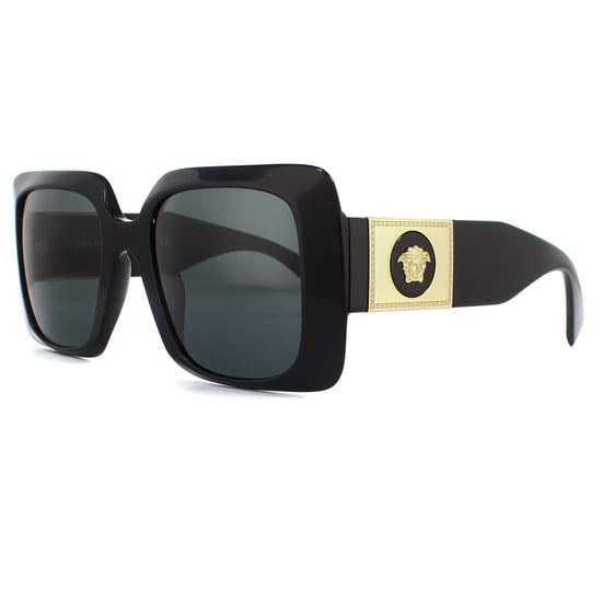 Versace Square Womens Black Dark Grey Sunglasses - Image 2