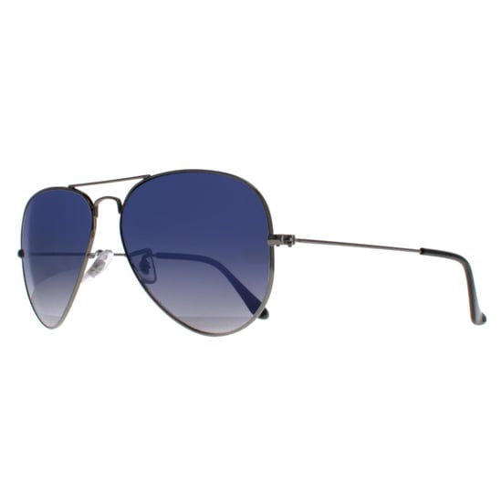 Ray-Ban Sunglasses Aviator 3025 Gunmetal Polarized Blue Gradient Grey 004/78 58mm - Image 2