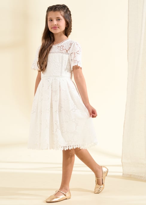 Mavea White Lace Dress - Image 2