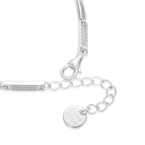 Luxenter kinusi bracelet in 925 sterling silver and shiny rhodium-plated zirconia finish - Image 6