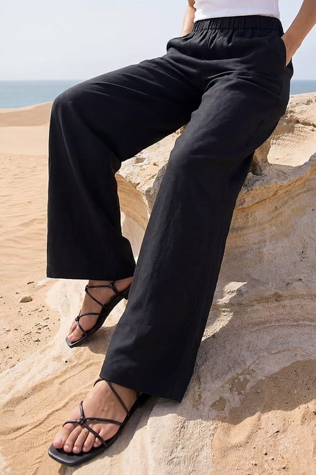 Crepe Elasticated Waist Trouser - Image 2