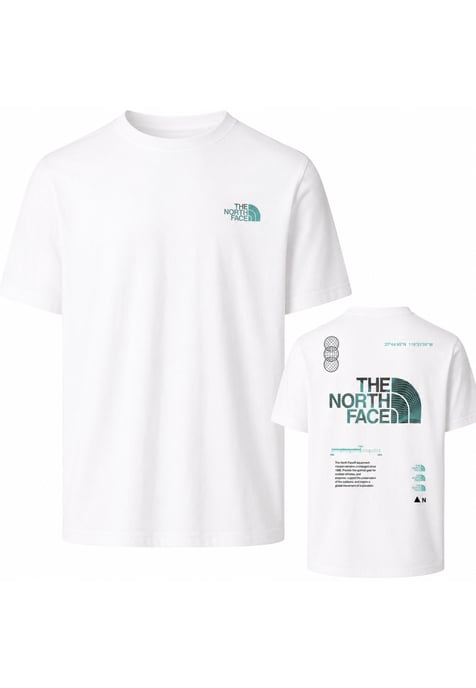 The North Face Mens M Graphic Relaxed SS Tee in White - Image 1